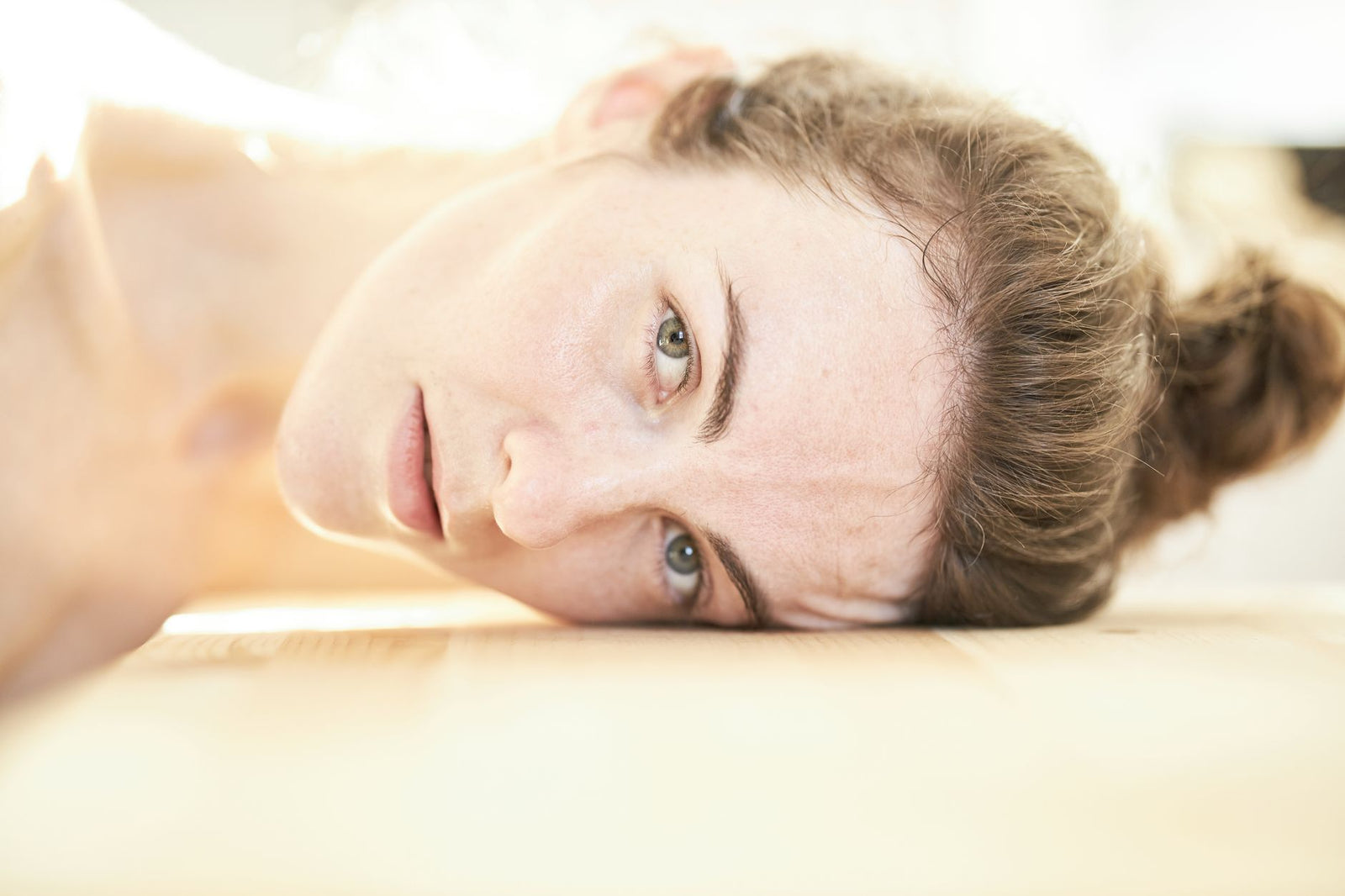 Calm skin in soft diffused light, minimal routine mood.